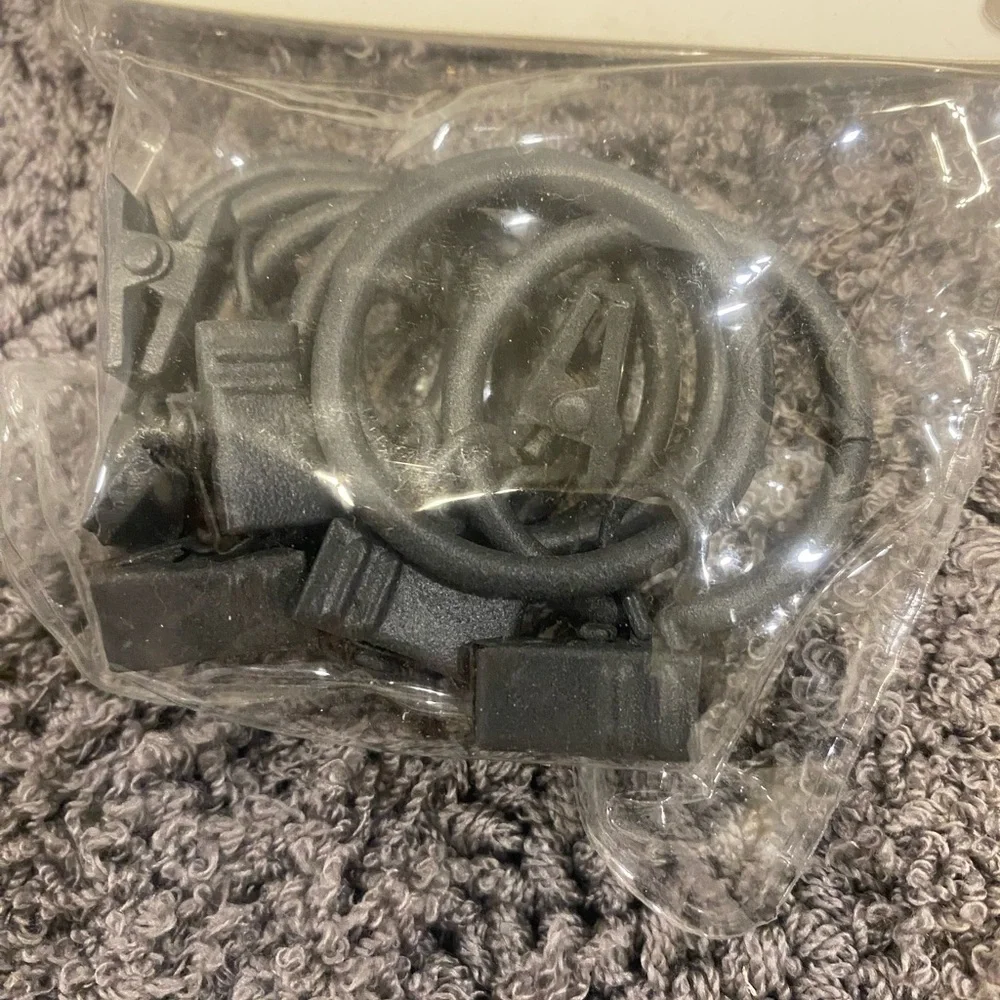 Chelsea Distressed Gray Curtain Clip Rings - Set of 7